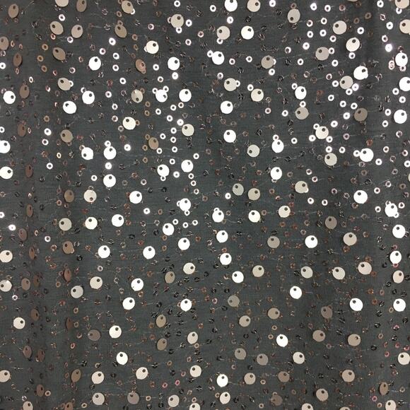 Wurl | Taupe And Copper Sequin Top | Sz M - Picture 3 of 4